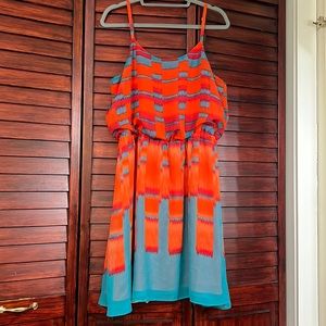 Vibrant sleeveless dress